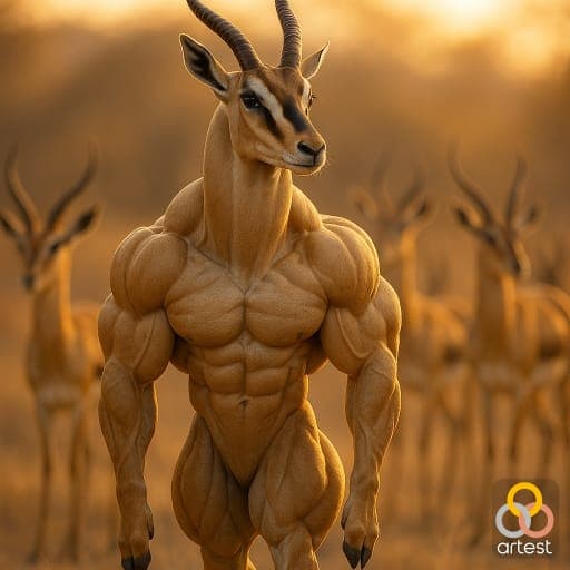 Majestic Muscular Gazelle