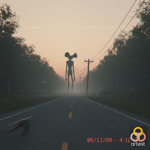 Static Silhouette in the Twilight