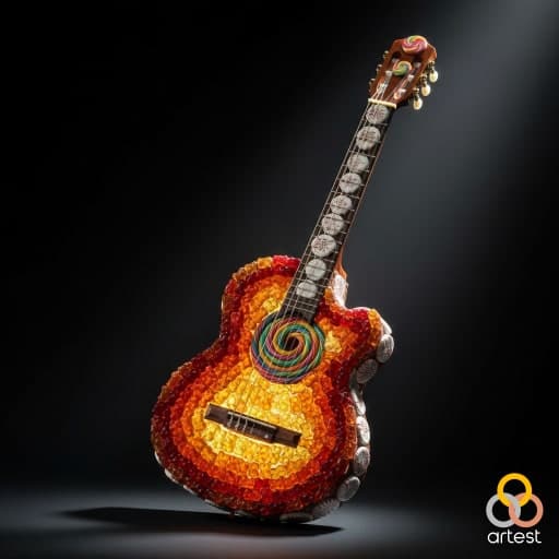 Sticky Stringed Gummy Guitar