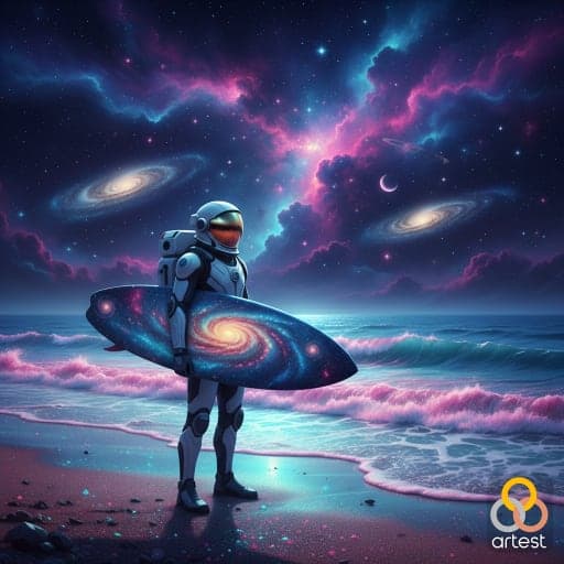 Cosmic Shoreline Serenity